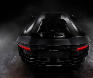 Lamborghini Aventador Matte Black Wallpaper