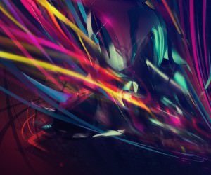 Abstract Multi Color Lines Wallpaper