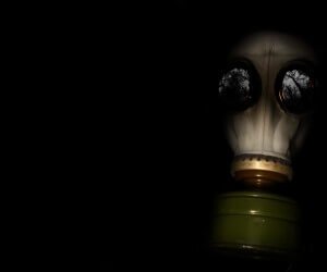 WWII Gas Mask Wallpaper