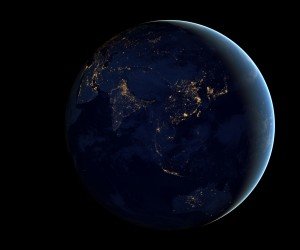 Earth At Night Seen From Space Wallpaper