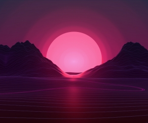 Neon Sunset Wallpaper